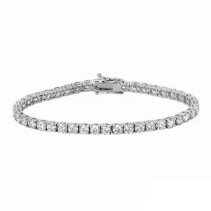 10.01 Carat Diamond Tennis Bracelet G SI 43 stones 14K White Gold 7''
