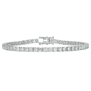 1.86 Carat 6.5'' Natural Diamond Tennis Bracelet G-H SI 14K White Gold