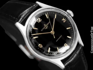 1950's Ulysse Nardin Vintage Mens Automatic Explorer Dial Watch - Stainless Steel