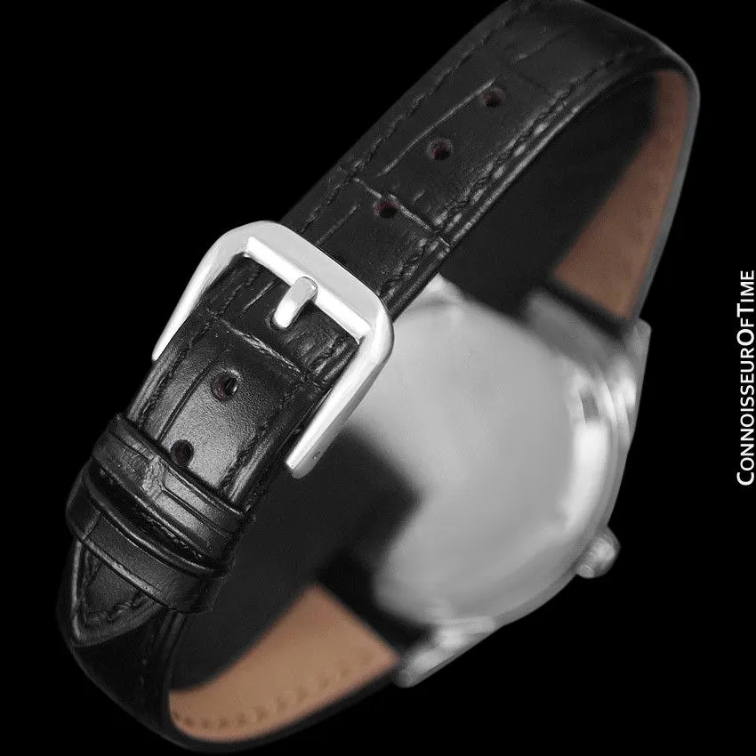 1950's Ulysse Nardin Vintage Mens Automatic Explorer Dial Watch - Stainless Steel