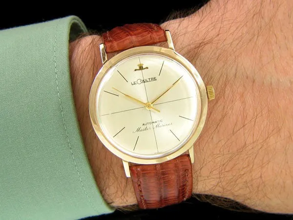 1965 Jaeger-LeCoultre Vintage Mens Master Mariner Automatic Watch - 14K Gold