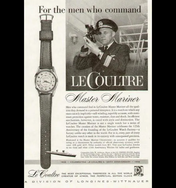 1965 Jaeger-LeCoultre Vintage Mens Master Mariner Automatic Watch - 14K Gold