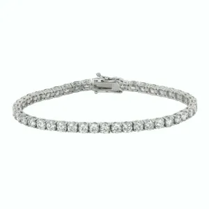 20.00 Carat Natural Diamond Tennis Bracelet G SI 14K White Gold 7''