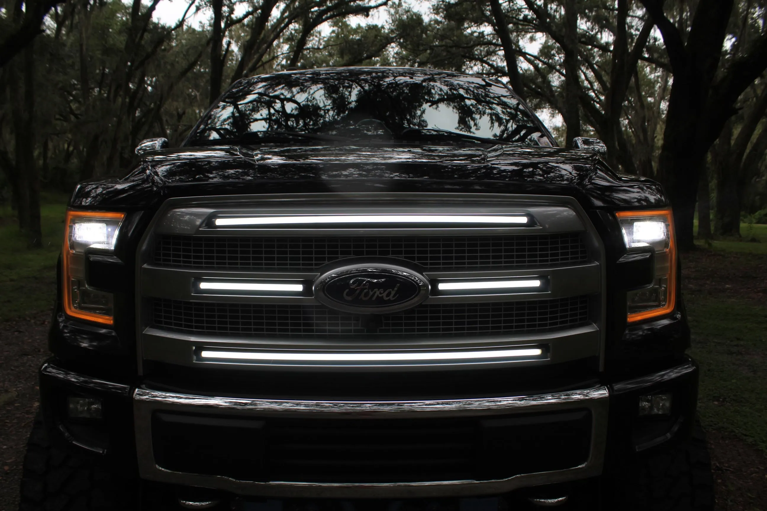 2015 - 2017 F150 LED Ghost Grill Lights | Platinum