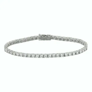5.00 Carat Diamond Tennis Bracelet G SI 53 stones 14K White Gold 7''