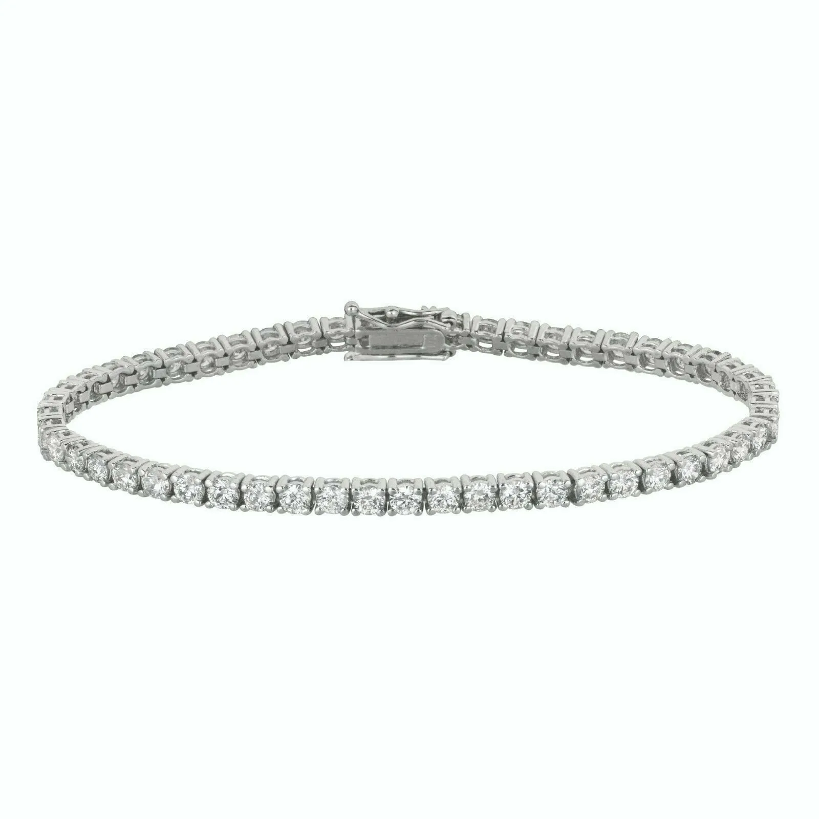 5.00 Carat Diamond Tennis Bracelet G SI 53 stones 14K White Gold 7''