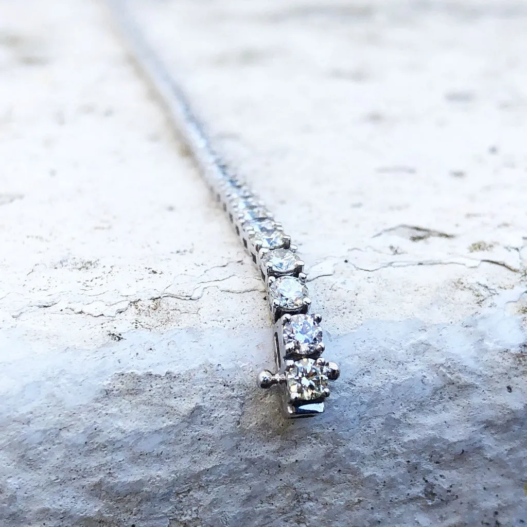 5ct White Diamond Tennis Bracelet
