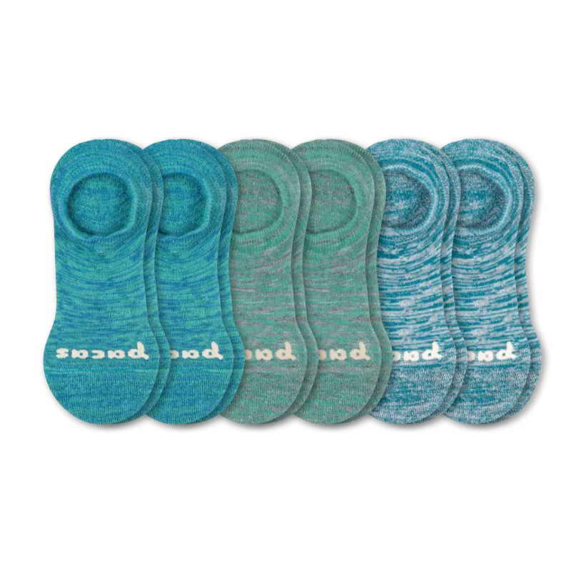 6 Pack - Women's No Show Socks