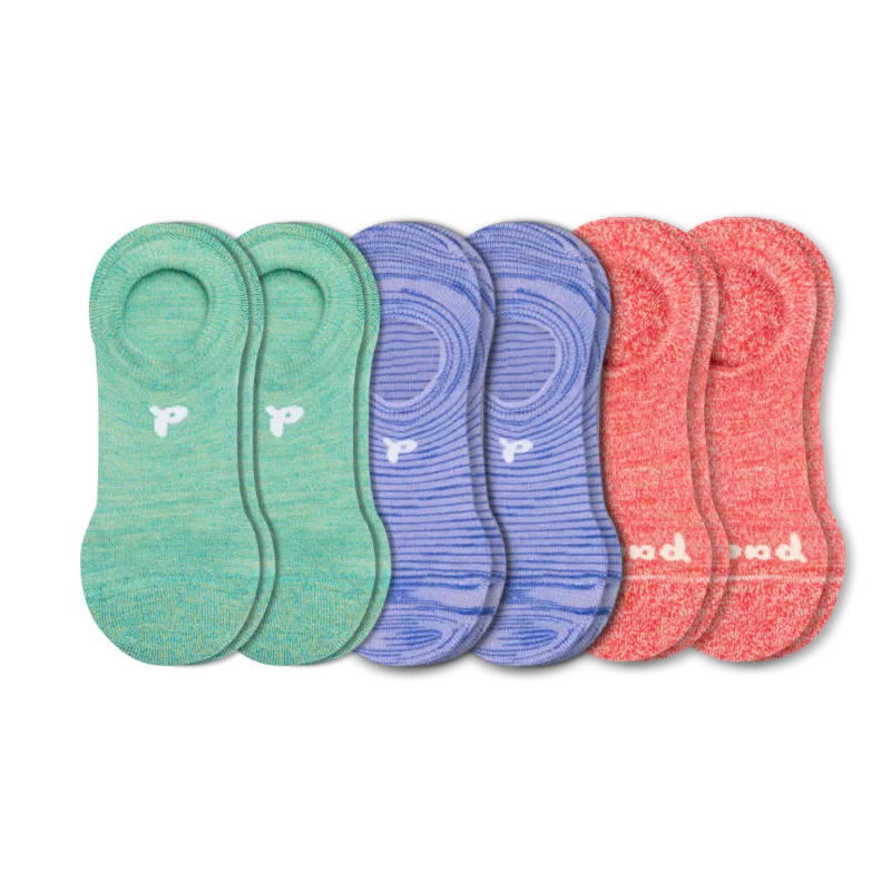 6 Pack - Women's No Show Socks
