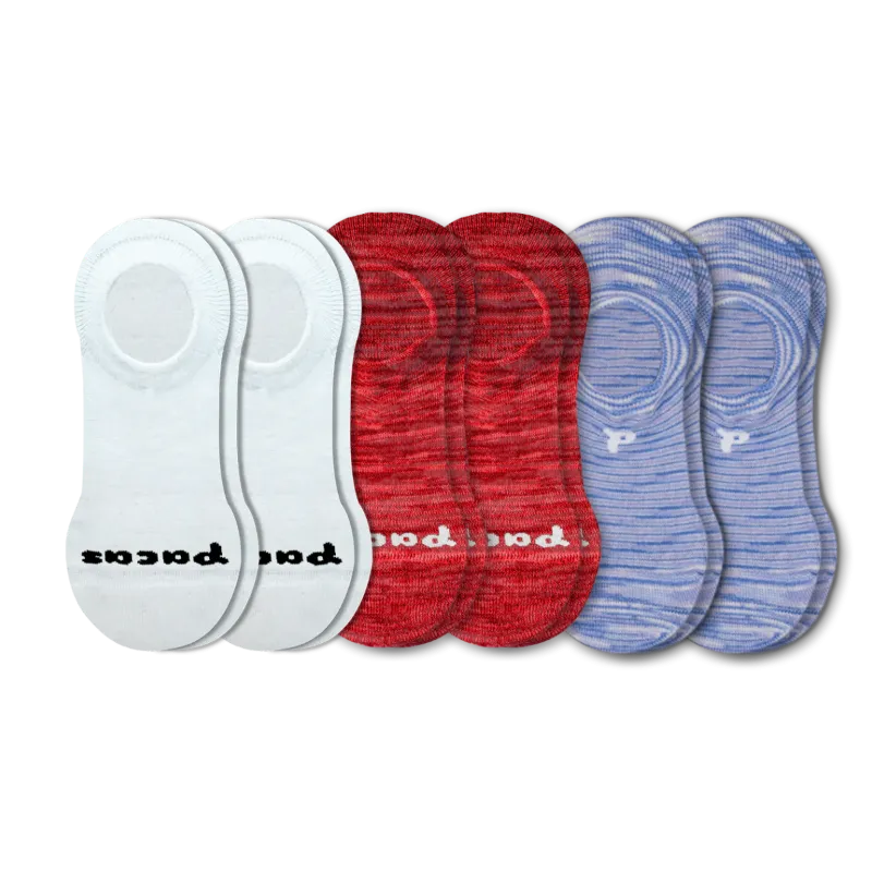 6 Pack - Women's No Show Socks