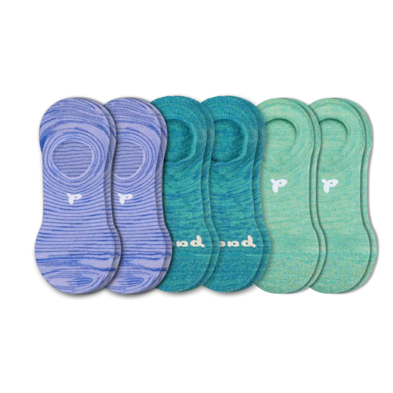 6 Pack - Women's No Show Socks