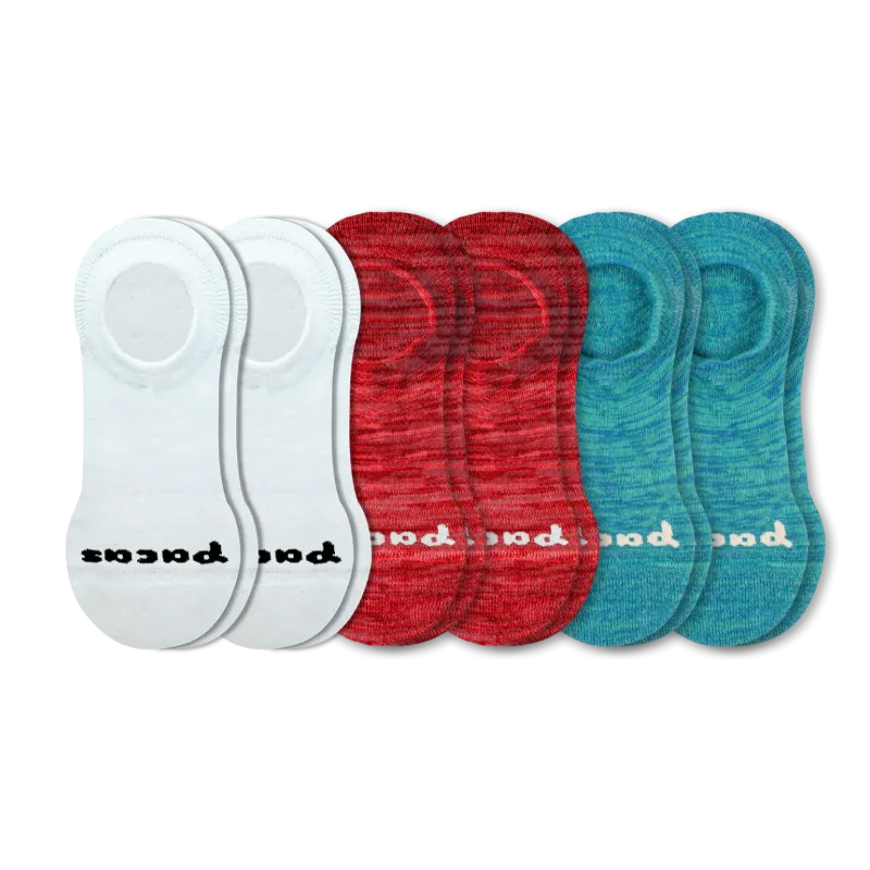 6 Pack - Women's No Show Socks