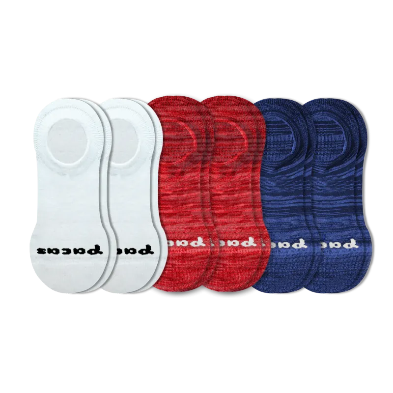 6 Pack - Women's No Show Socks