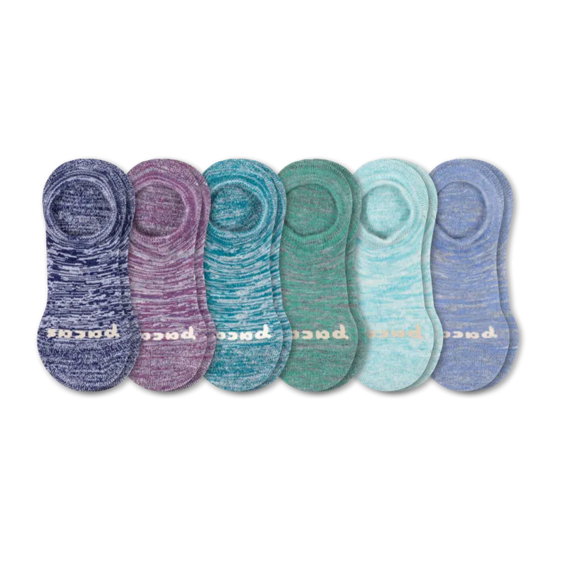 6 Pack - Women's No Show Socks