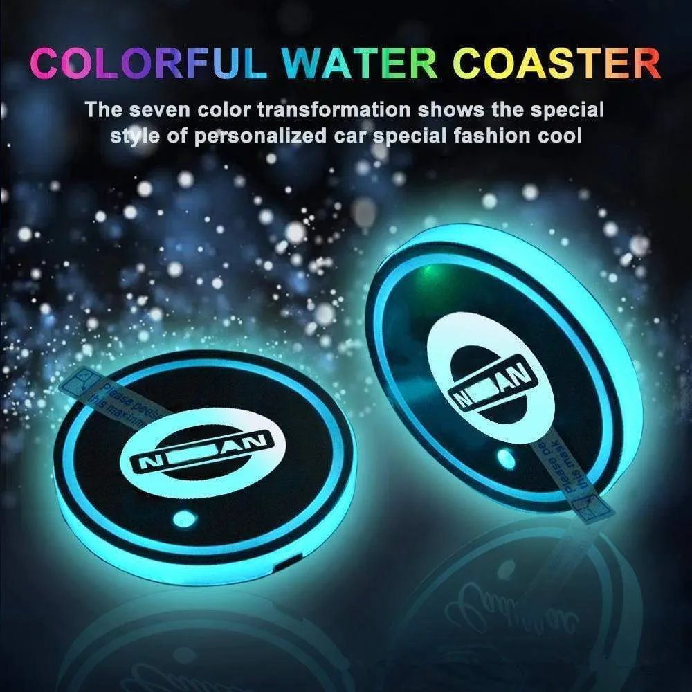 7 Colors Led Car Logo Cup