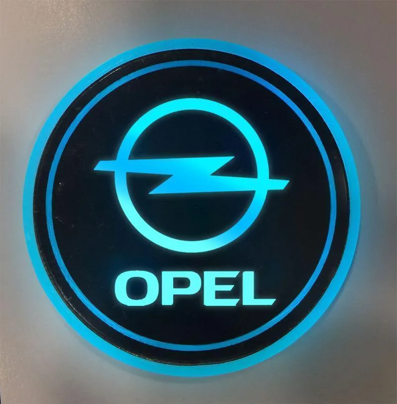 7 Colors Led Car Logo Cup
