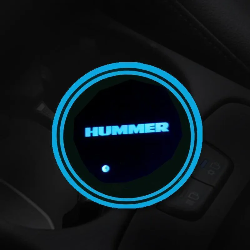 7 Colors Led Car Logo Cup