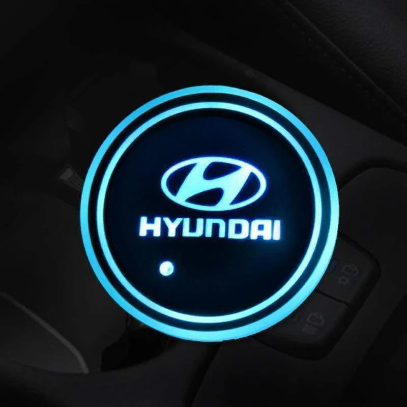 7 Colors Led Car Logo Cup