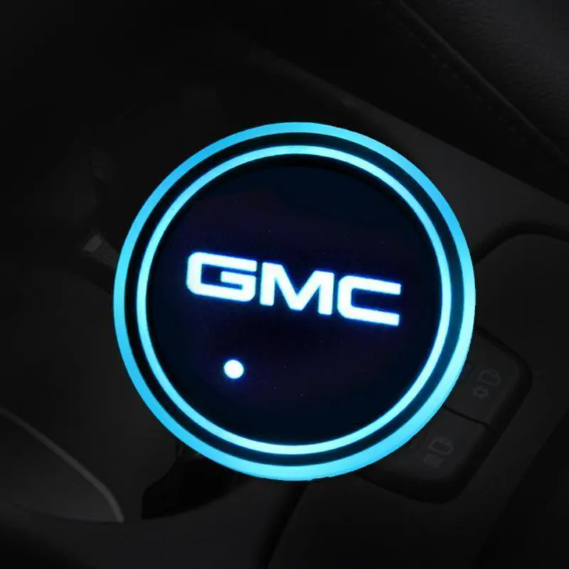 7 Colors Led Car Logo Cup