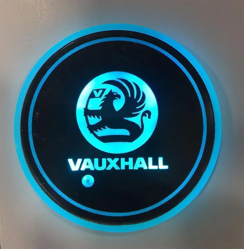 7 Colors Led Car Logo Cup