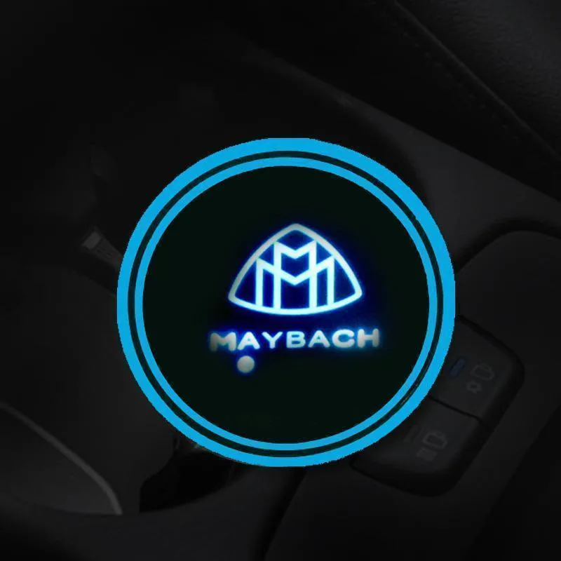 7 Colors Led Car Logo Cup