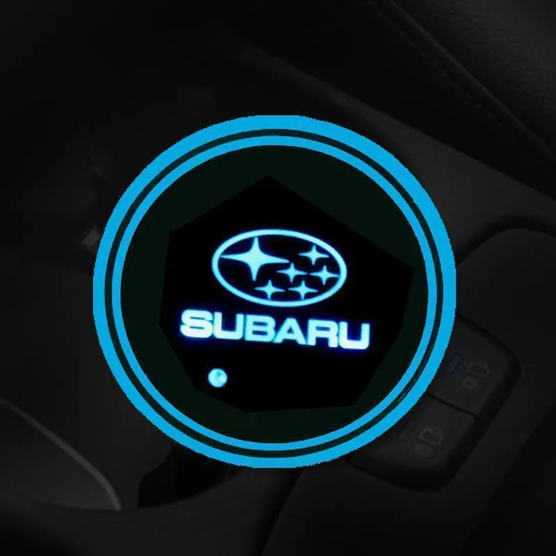 7 Colors Led Car Logo Cup