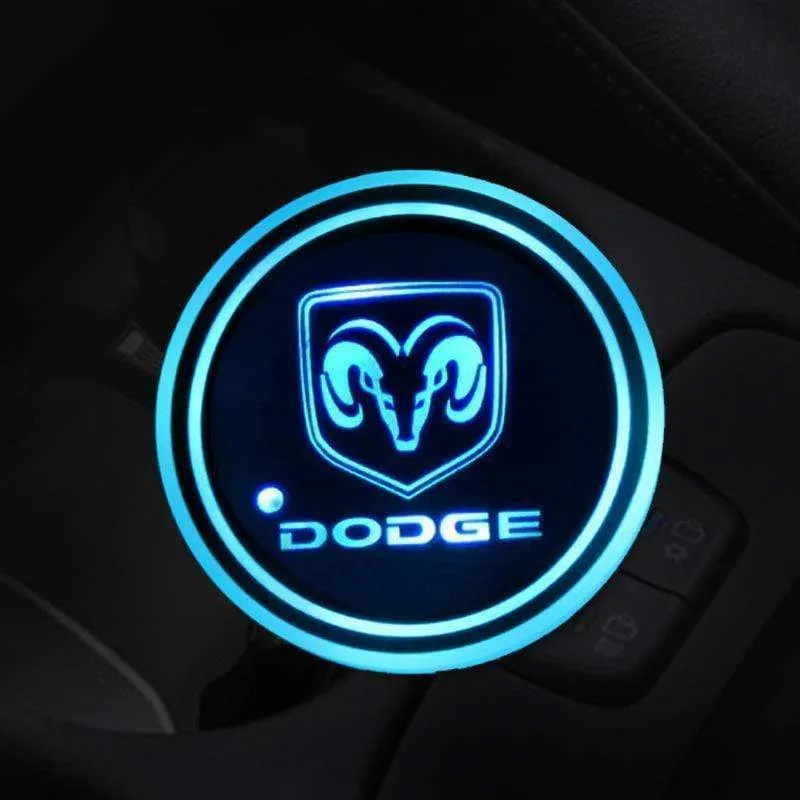 7 Colors Led Car Logo Cup