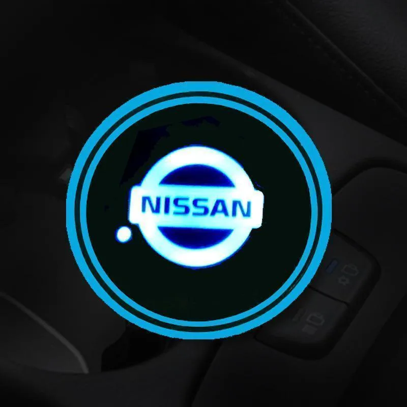 7 Colors Led Car Logo Cup