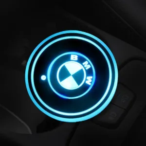 7 Colors Led Car Logo Cup