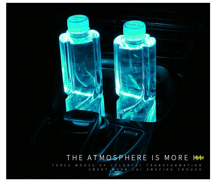 7 Colors Led Car Logo Cup