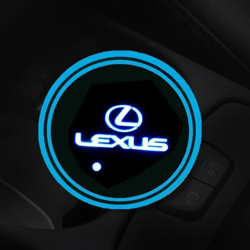 7 Colors Led Car Logo Cup