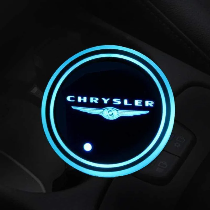 7 Colors Led Car Logo Cup