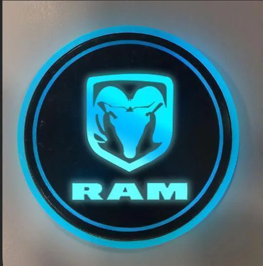 7 Colors Led Car Logo Cup