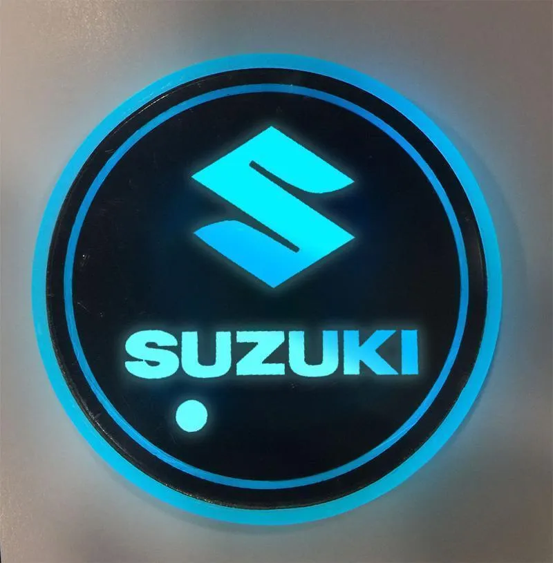 7 Colors Led Car Logo Cup