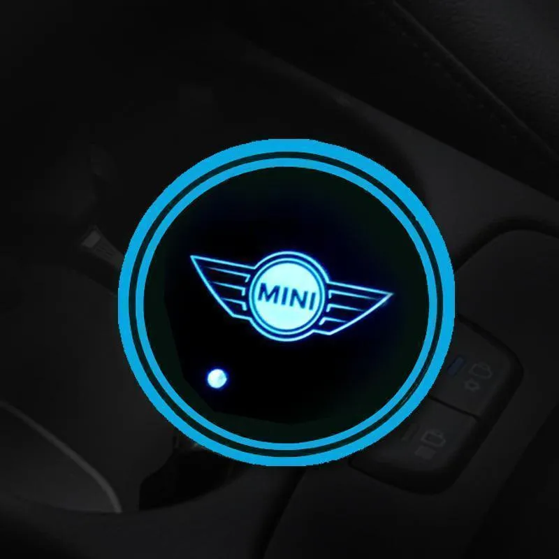 7 Colors Led Car Logo Cup