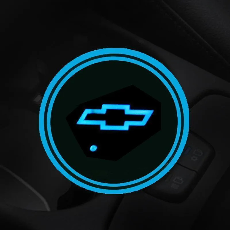 7 Colors Led Car Logo Cup