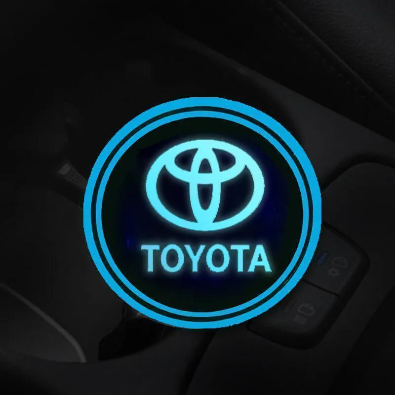7 Colors Led Car Logo Cup