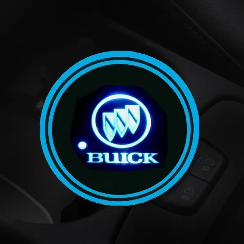 7 Colors Led Car Logo Cup