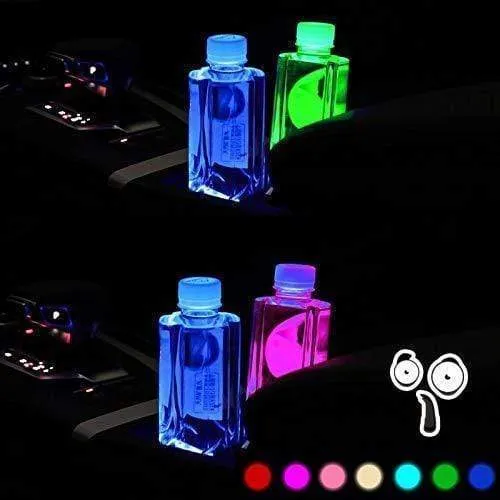 7 Colors Led Car Logo Cup