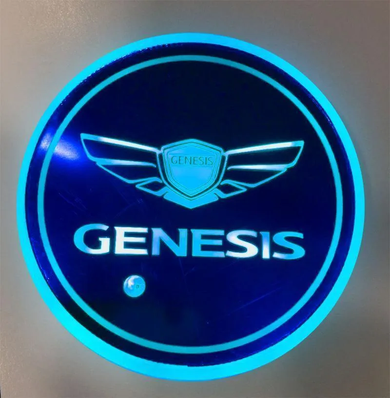 7 Colors Led Car Logo Cup