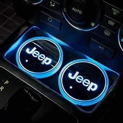 7 Colors Led Car Logo Cup