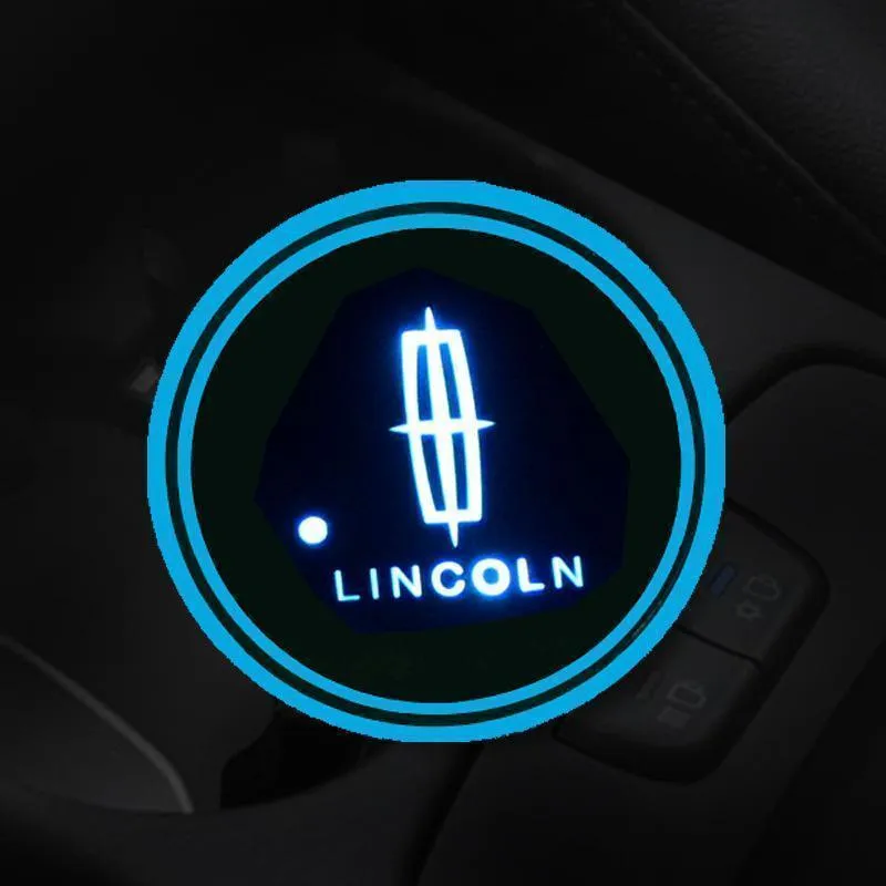 7 Colors Led Car Logo Cup