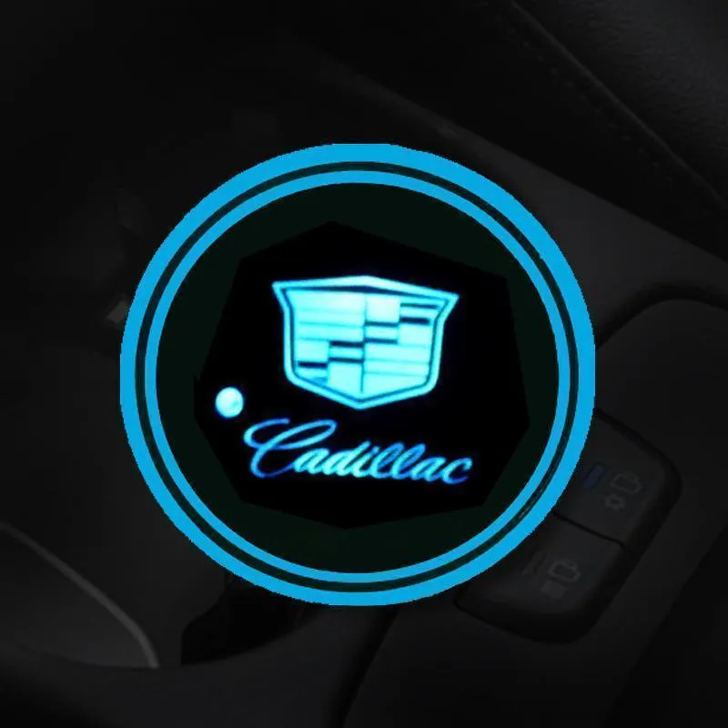 7 Colors Led Car Logo Cup
