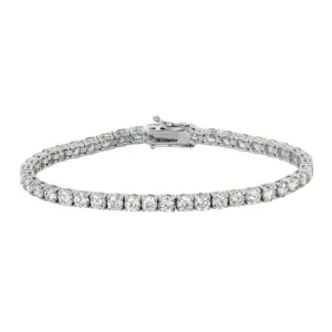9.00 Carat Diamond Tennis Bracelet G-H SI 14K White Gold 7'' 44 stones