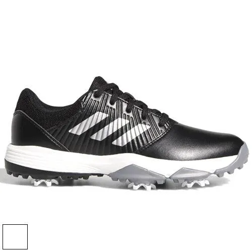 adidas CP Traxion Kids Unisex Golf Shoes 2.5 Core Black/Silver Metallic/Clou