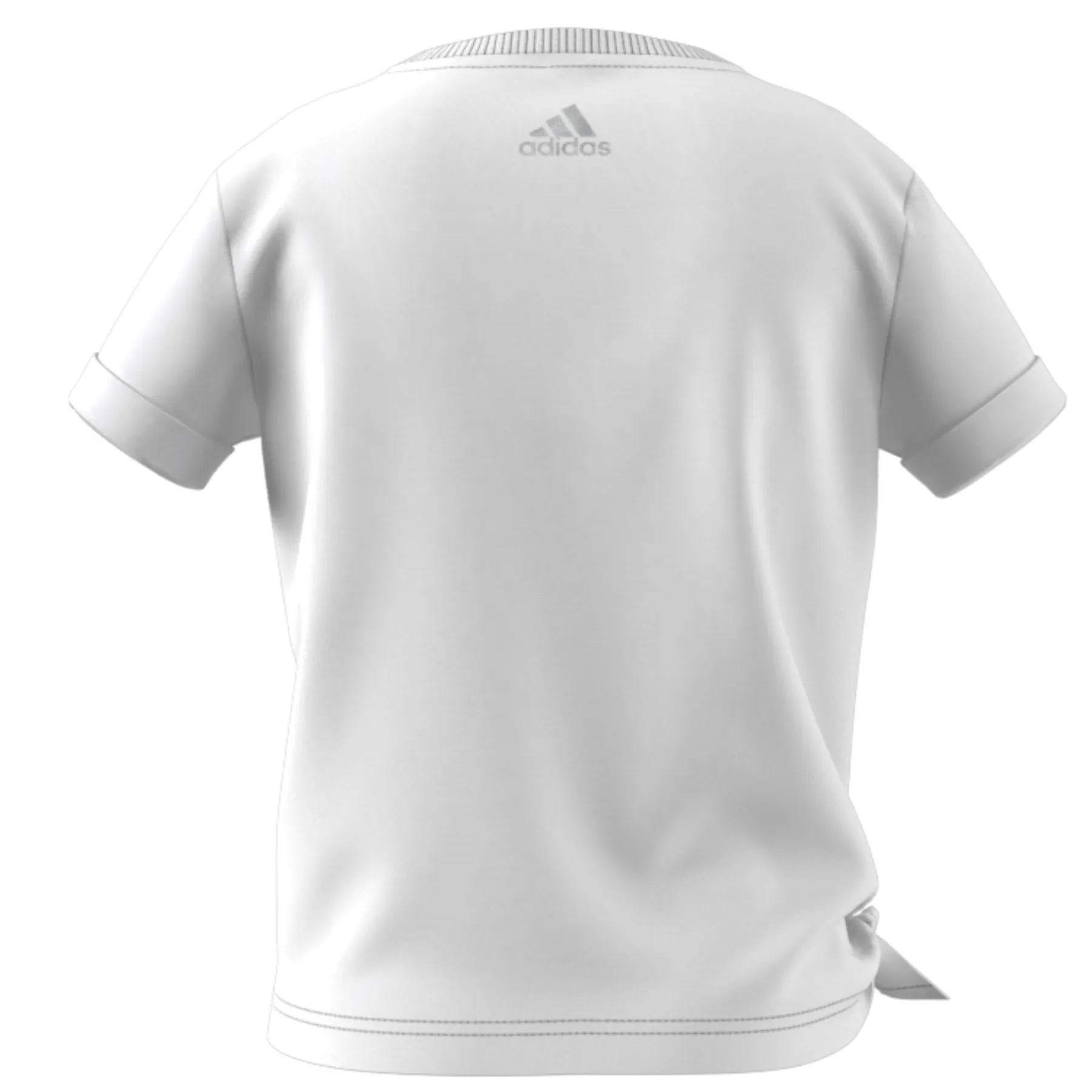 Adidas Girl Dance Knotted Tennis Shirt - White