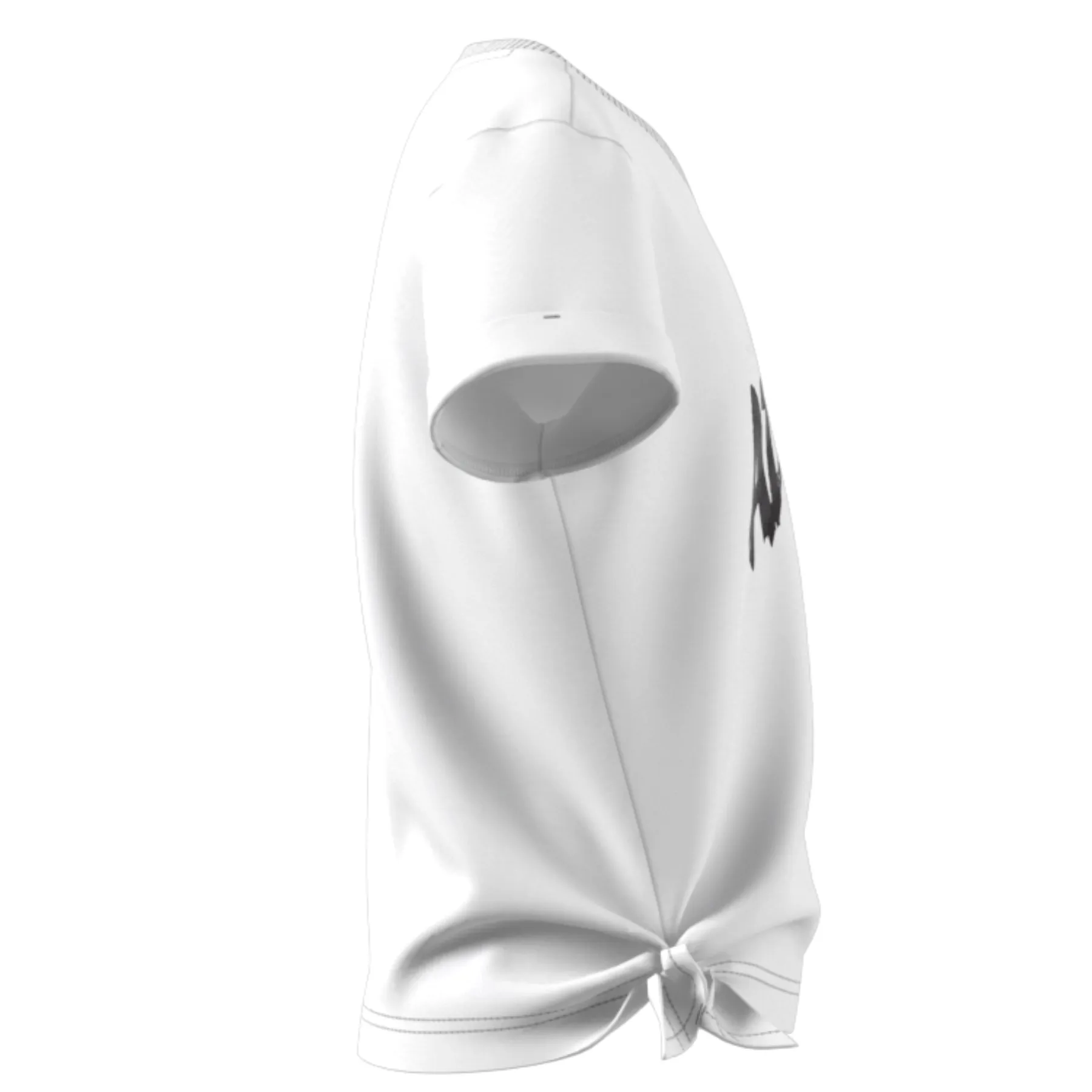 Adidas Girl Dance Knotted Tennis Shirt - White