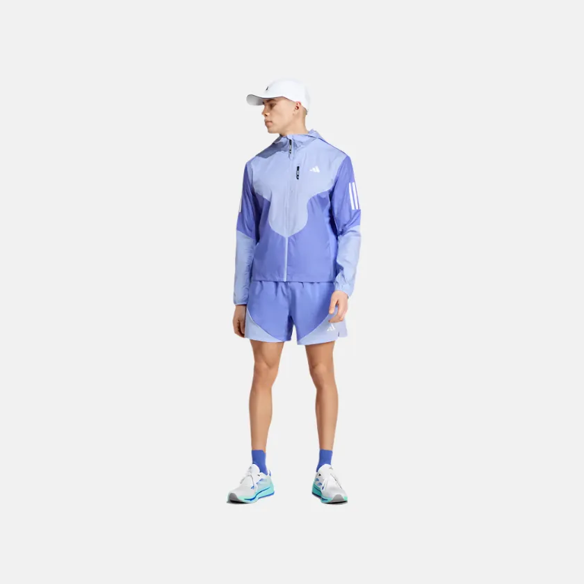 Adidas Own The Run Aeroready Men's Running Jacket -Semi Cobalt Blue/Blue Spark