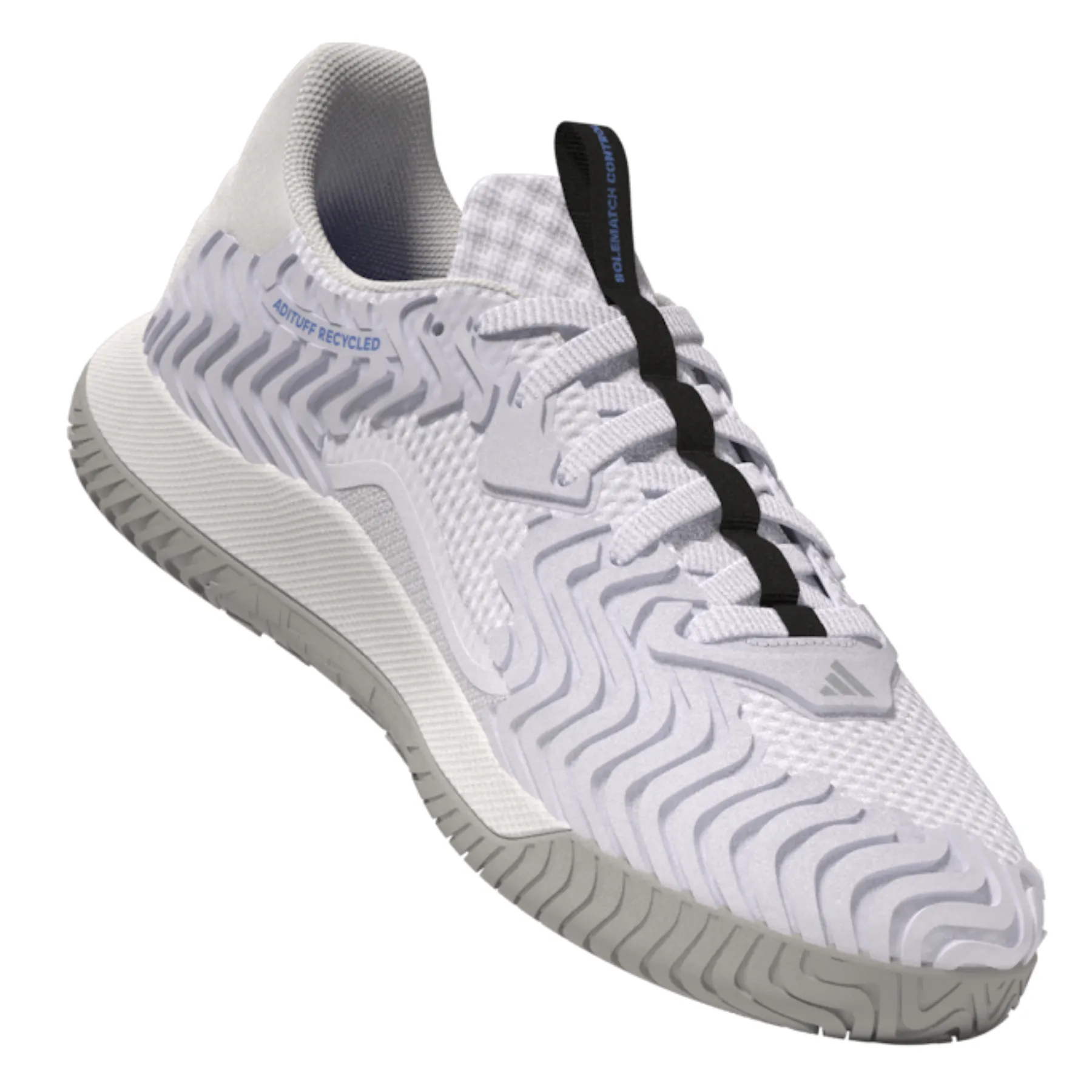 Adidas Performance Sole Match Control Ftw White/Core Black/Lucblu Men Tennis Shoes