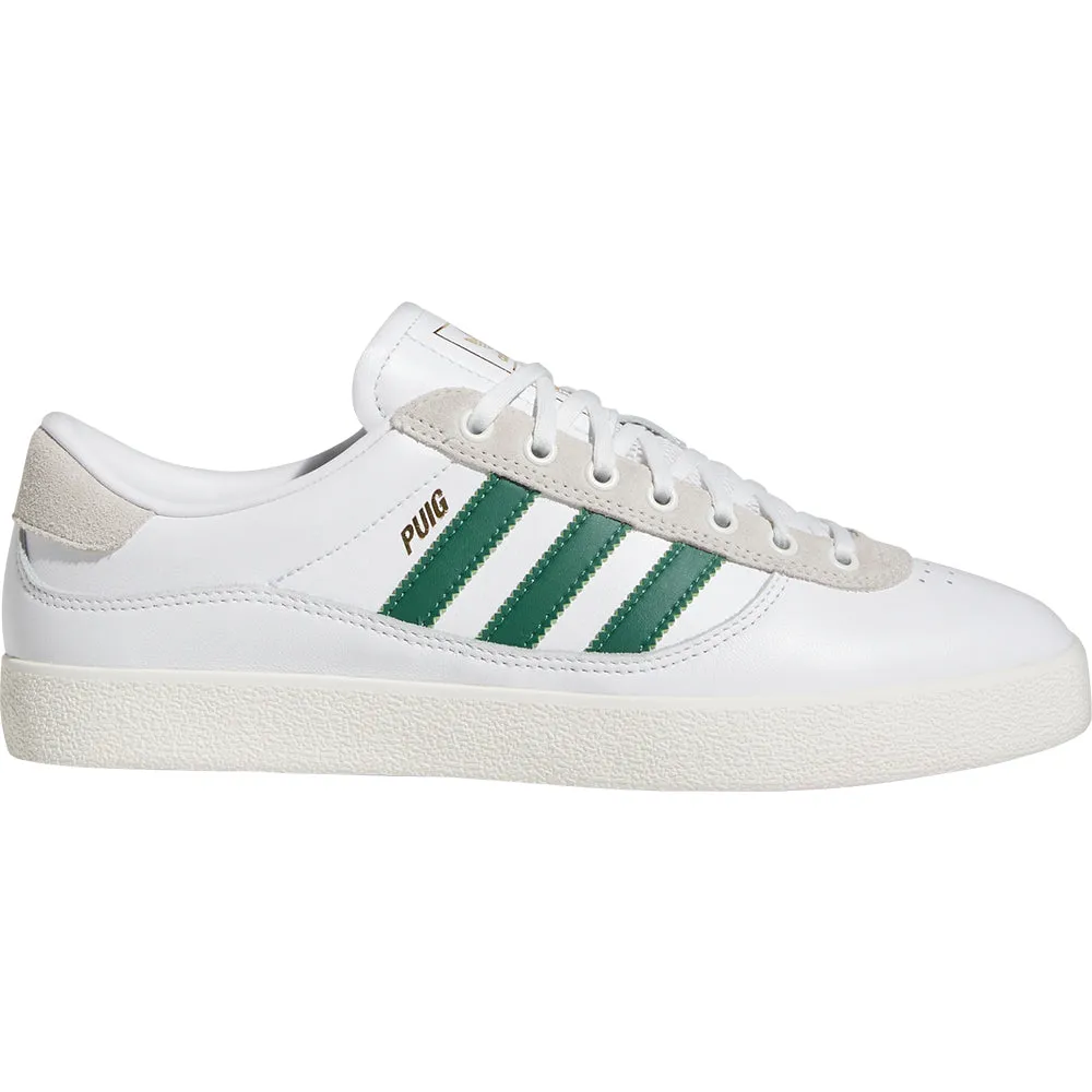 adidas Puig Indoor Shoes Cloud White/Dark Green/Chalk White